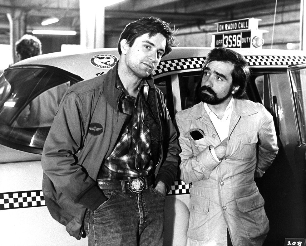 robert de niro on the set with martin scorsese on the set of the film taxi driver, 1976 photo by columbia picturesgetty images