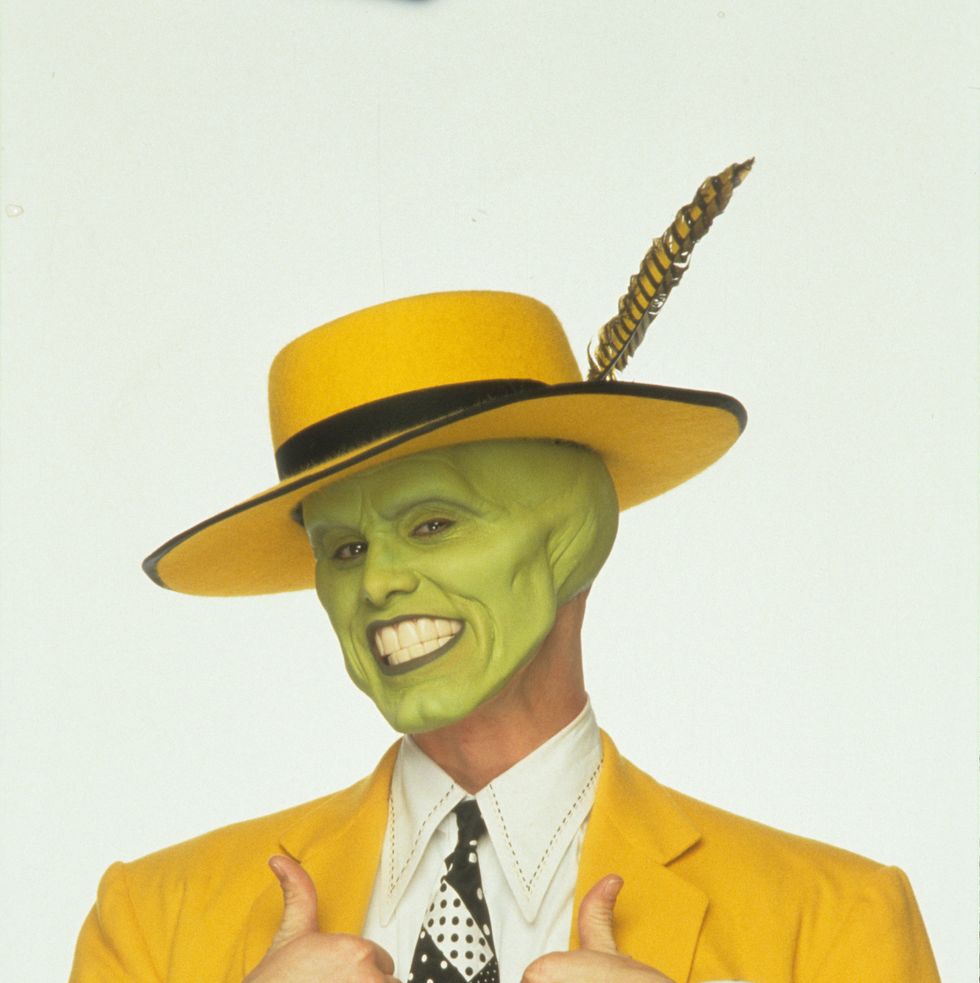 jim carrey publicity portrait for the film the mask, 1994 photo by new line cinemagetty images