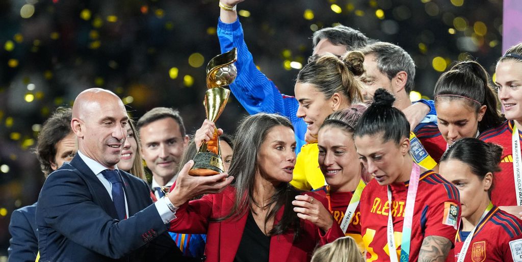 La reina Letizia celebra la victoria de España en el Mundial femenino