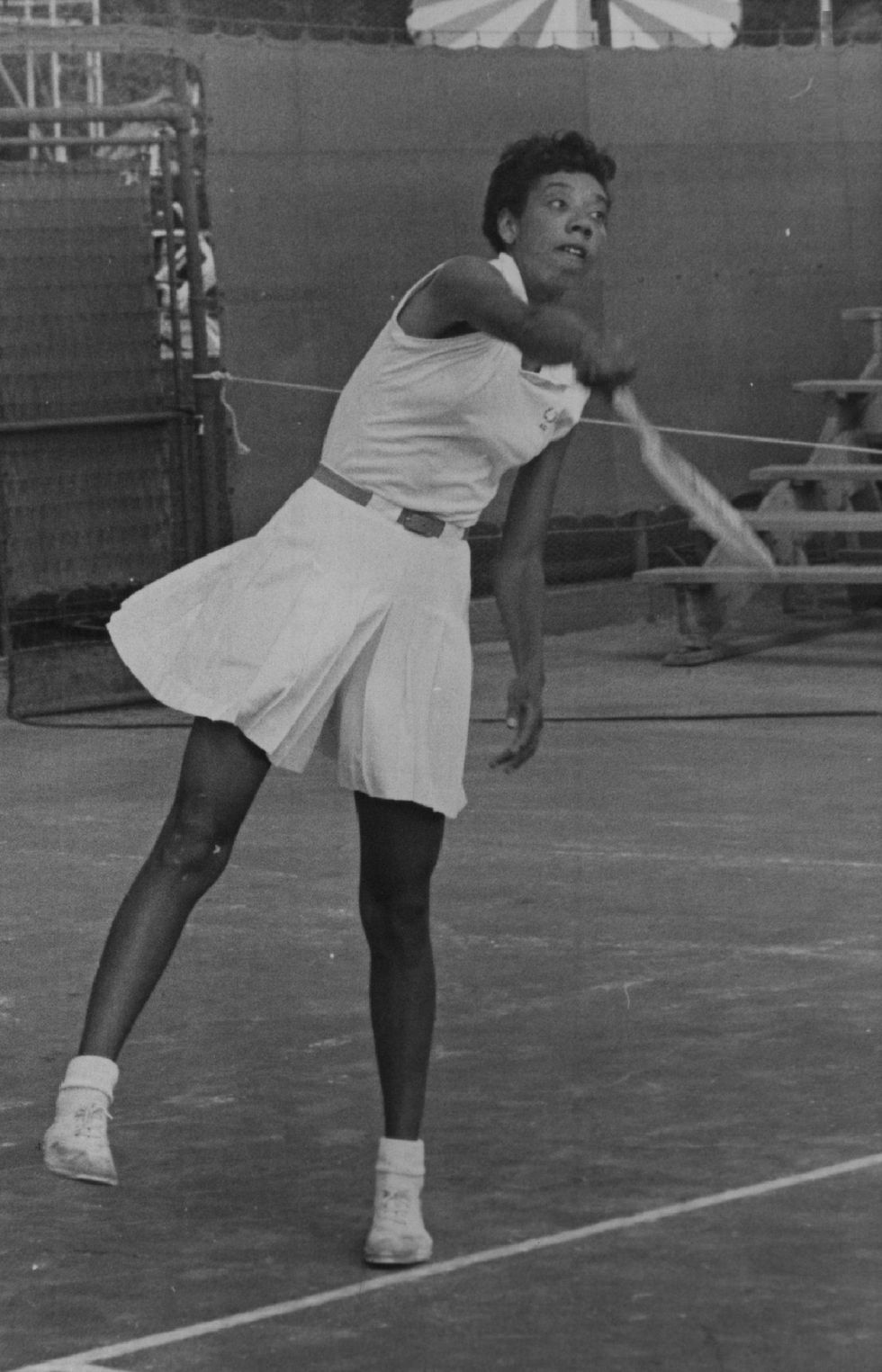 sep 13 1956, sep 14 1956 gibbson, althea ind althea gibson, top seeded womens singles entrant in the with a photo by ira gay sealythe denver post via getty images