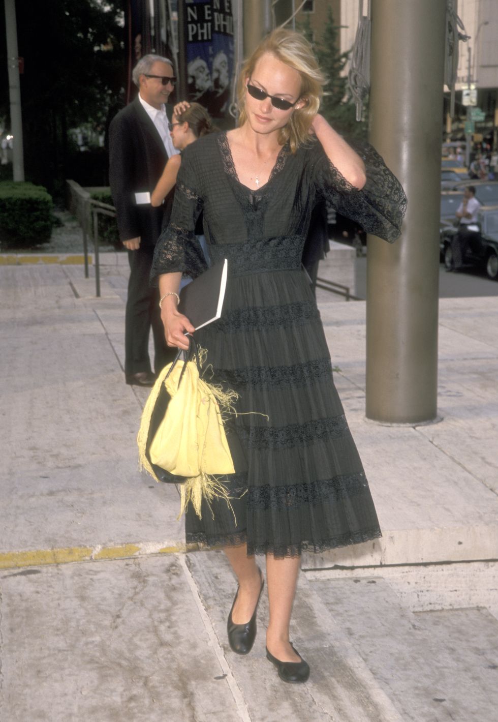 new york city   june 1  model amber valletta attends the memorial service for liz tilberis on june 1, 1999 at avery fisher hall, lincoln center in new york city, new yorkphoto by ron galella, ltdron galella collection via getty images