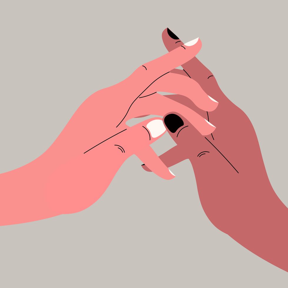 vector illustration hands hold together, hold hands, love, friendship, understanding, relationship, psychology, connection