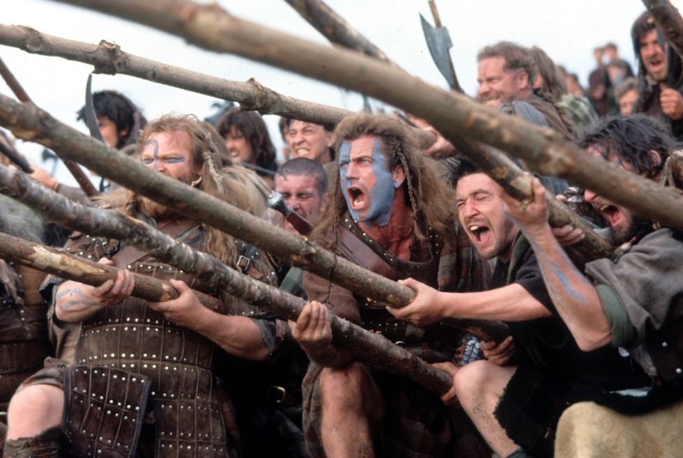 mel gibson in a scene from the film braveheart, 1995 photo by 20th century foxgetty images