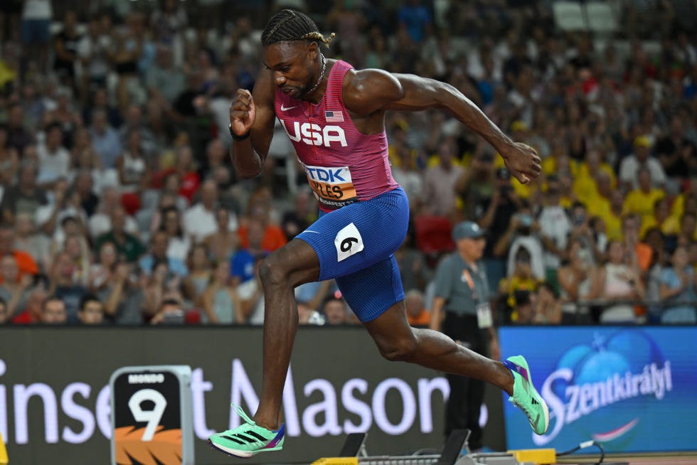 budapest, hungary august 25 noah lyles of team united states competes in the mens 200m final during day seven of the world athletics championships budapest 2023 at national athletics centre on august 25, 2023 in budapest, hungary photo by hannah petersgetty images