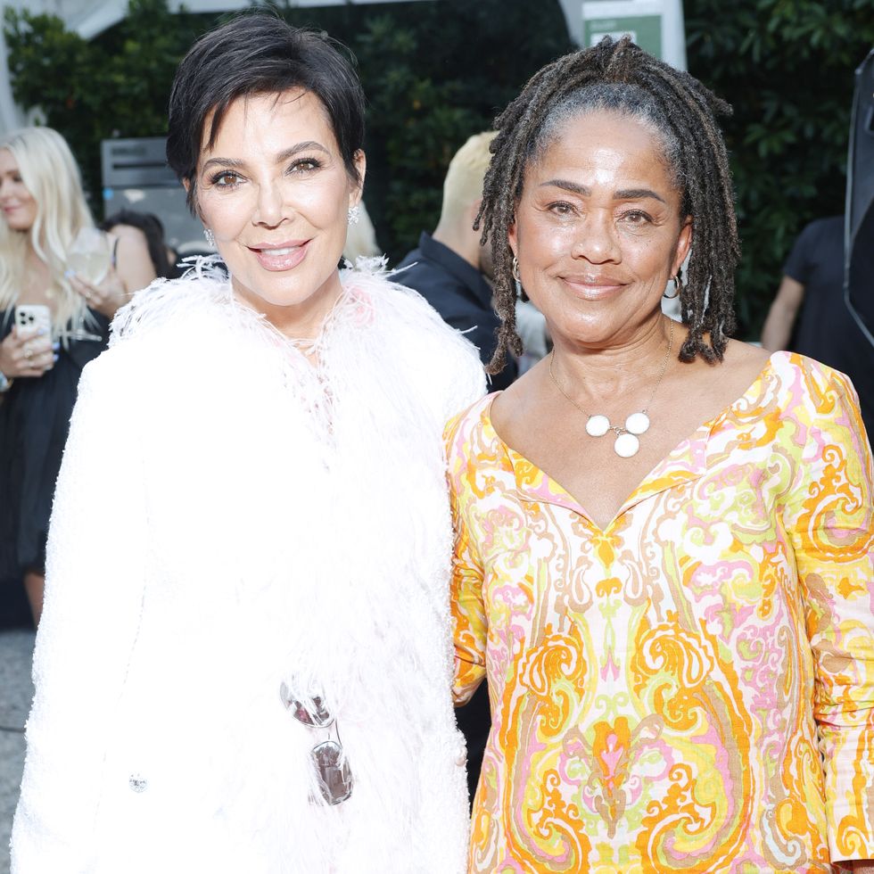 los angeles, california august 26 l r kris jenner and doria ragland attend the tiah 5th anniversary soiree at private residence on august 26, 2023 in los angeles, california photo by stefanie keenangetty images for this is about humanity