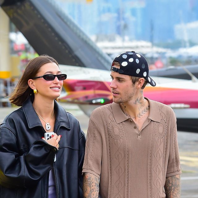 new york, new york august 29 hailey bieber and justin bieber are seen on august 29, 2023 in new york city photo by raymond hallgc images