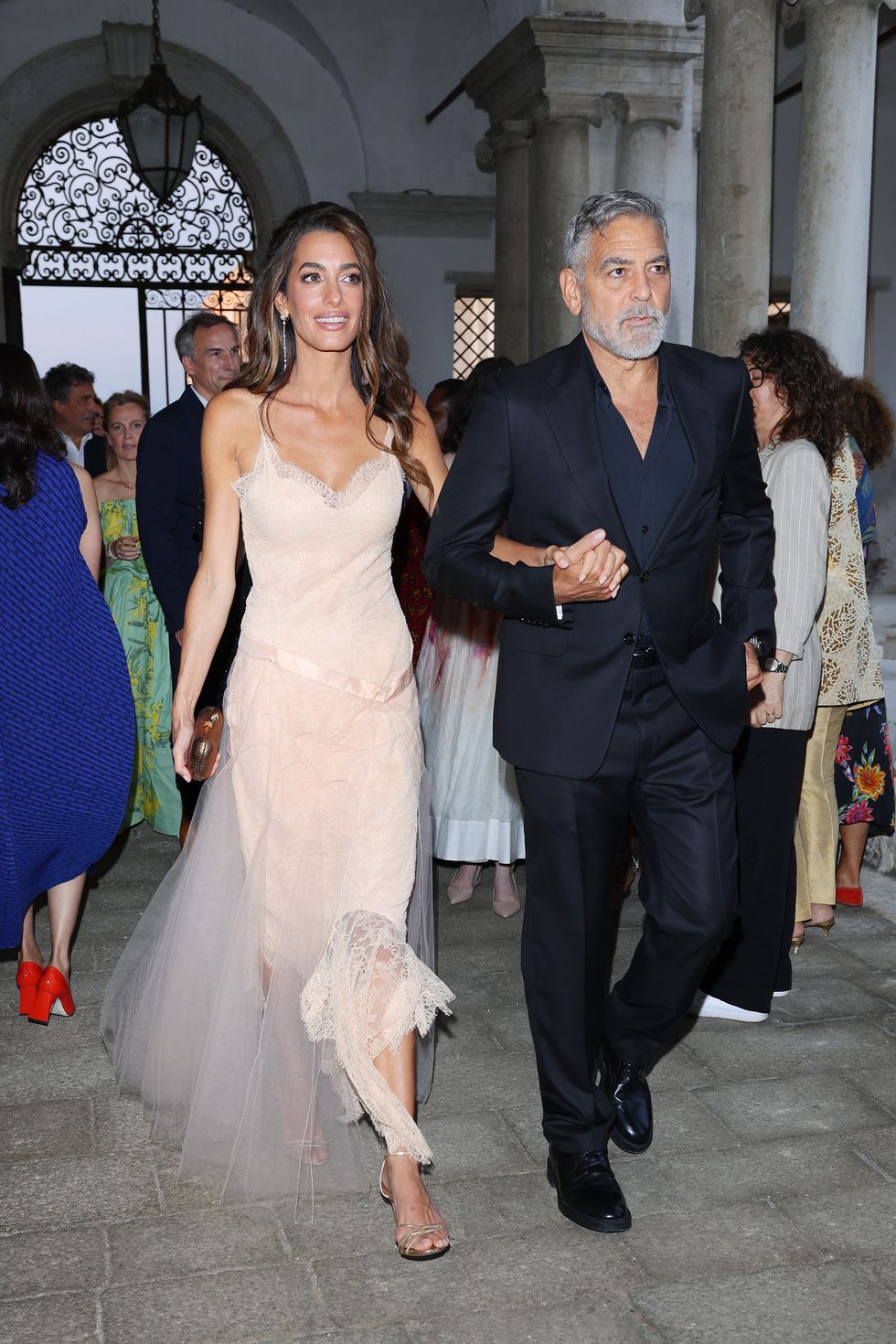 venice, italy august 31 amal clooney and george clooney attend the dvf awards 2023 during the 80th venice international film festival on august 31, 2023 in venice, italy photo by jacopo raulegetty images