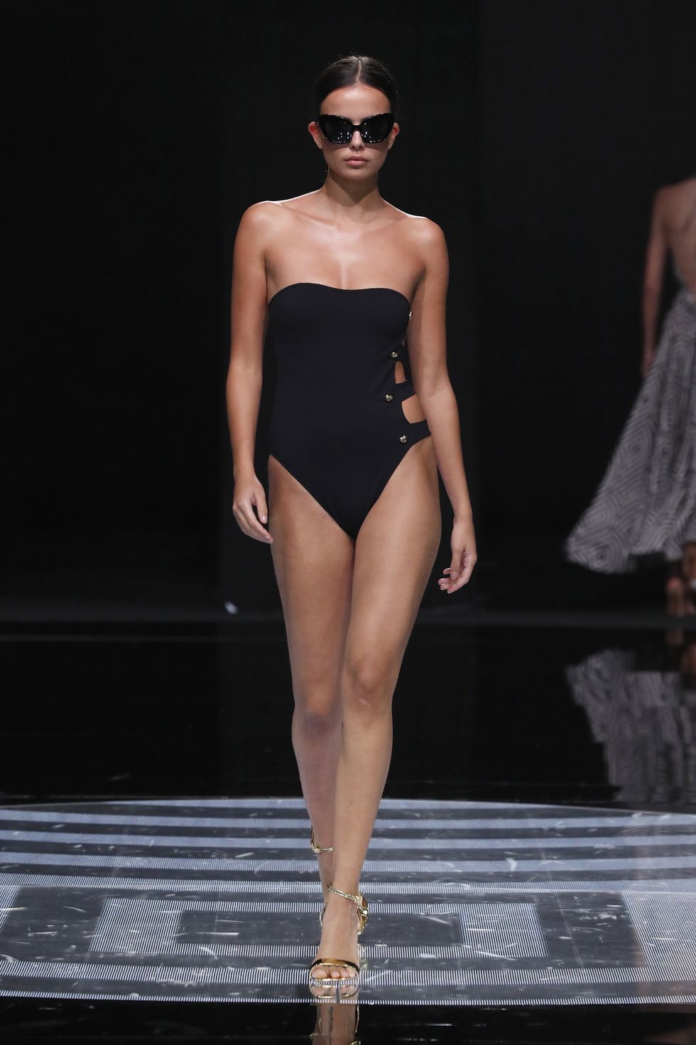 gran canaria, spain – october 23 a model walks the runway during the alexandra miro fashion show during the gran canaria moda calida swimwear on october 23, 2021 in las palmas de gran canaria, spain photo by estropgetty images