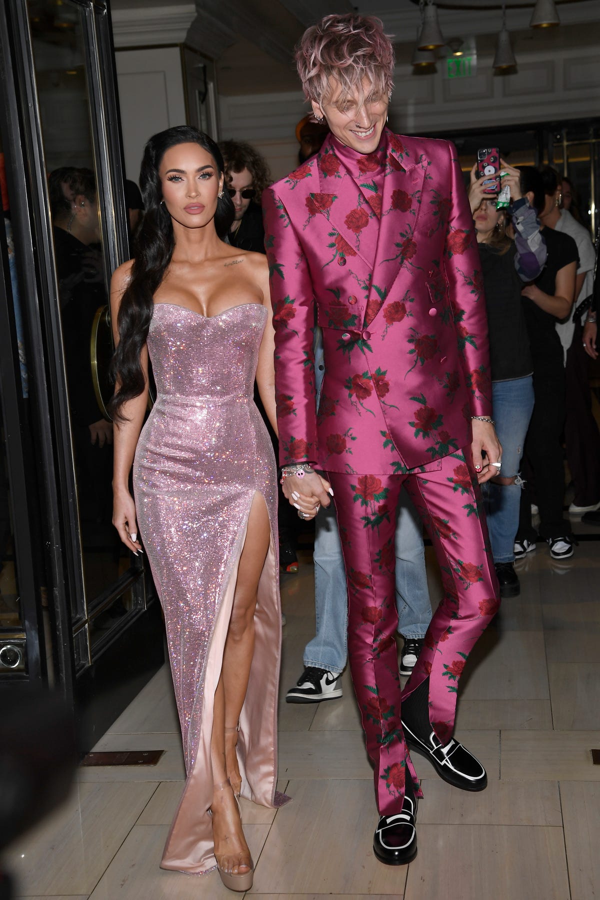mgk pink dress