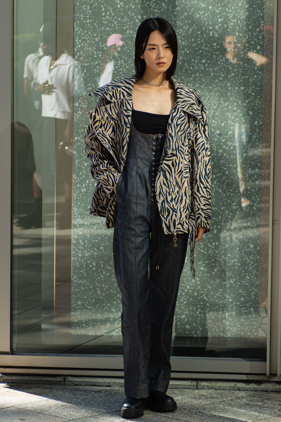 Tokyo, Giappone, 1° settembre: la modella Saya durante la sfilata Rakuten Fashion Week Tokyo 2024 primavera/estate, il 1° settembre 2023 a Tokyo, Giappone. (foto di Tiffany Boubkeur/Getty Images)