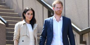 sydney, australia   october 16  prince harry, duke of sussex and meghan, duchess of sussex meet members of the public outside the sydney opera house on october 16, 2018 in sydney, australia the duke and duchess of sussex are on their official 16 day autumn tour visiting cities in australia, fiji, tonga and new zealand  photo by karwai tangwireimage
