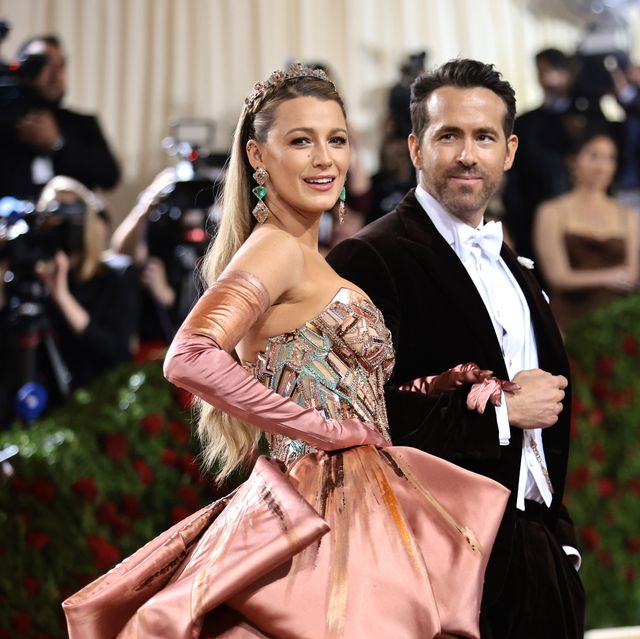 new york, new york   may 02 l r blake lively and ryan reynolds attend the 2022 met gala celebrating in america an anthology of fashion at the metropolitan museum of art on may 02, 2022 in new york city photo by jamie mccarthygetty images