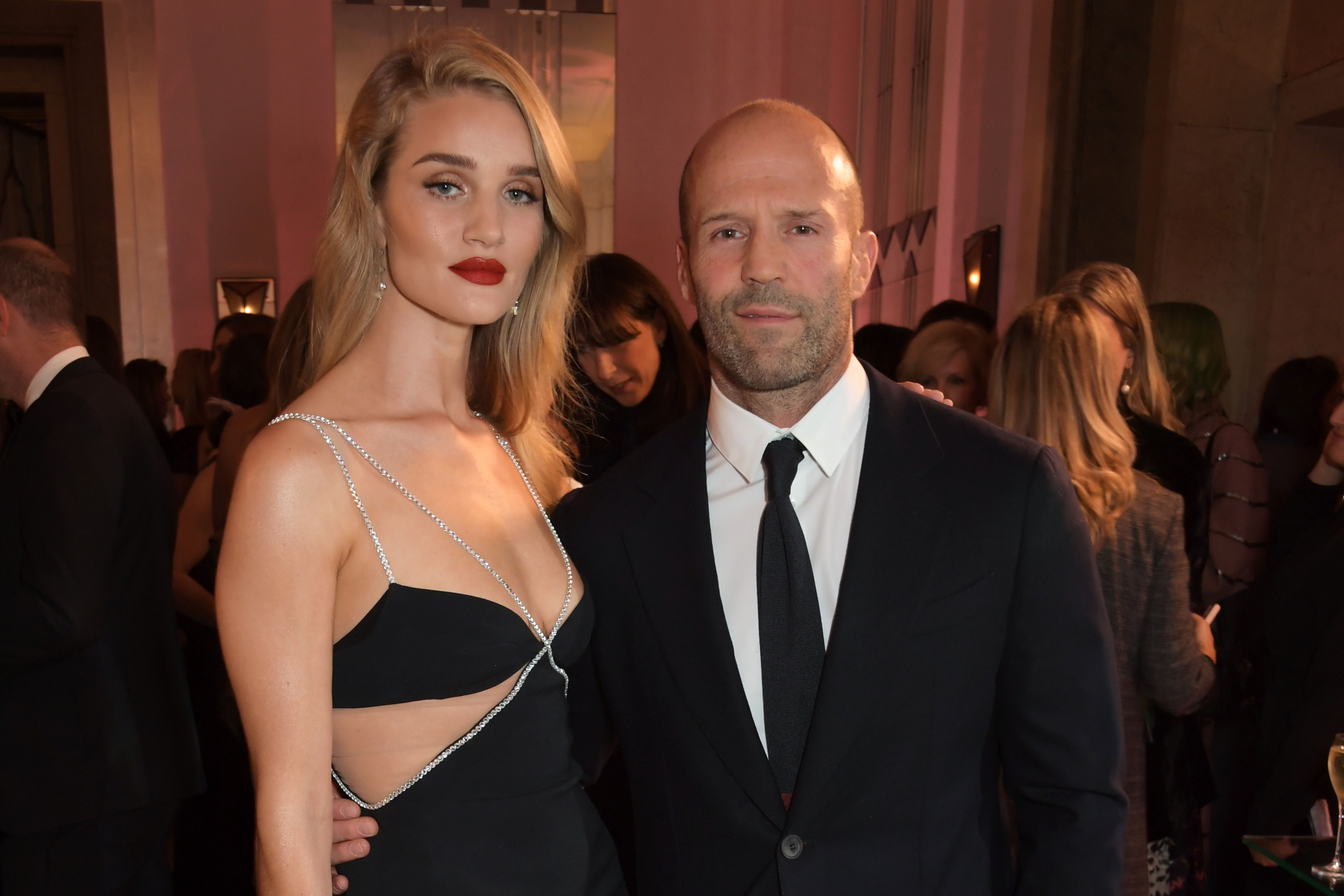 Model Rosie Huntington Whiteley L And Actor Jason Statham Attend The My Xxx Hot Girl