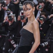 cannes, france   may 24  bella hadid attends the 75th anniversary celebration screening of the innocent linnocent during the 75th annual cannes film festival at palais des festivals on may 24, 2022 in cannes, france photo by mike marslandwireimage