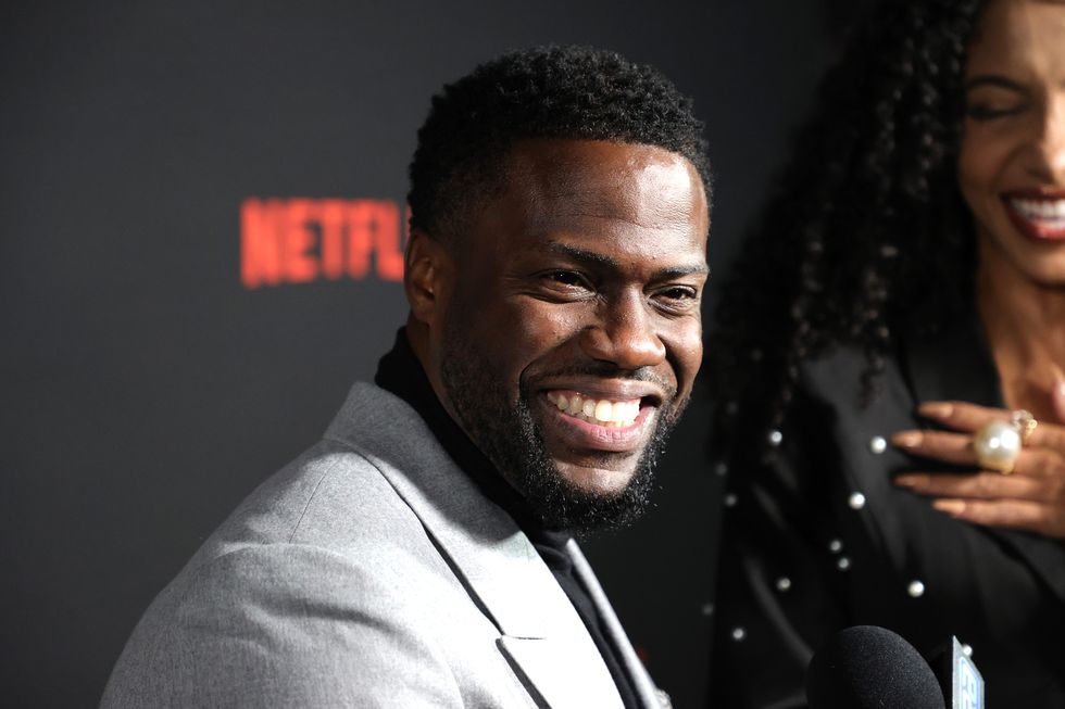new york, new york   november 18 kevin hart attends the netflixs true story new york screening at the whitby hotel on november 18, 2021 in new york city photo by mike coppolagetty images