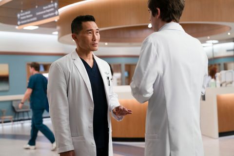 the good doctor   believe   the new chief of surgery, dr jackson han daniel dae kim, believes dr shaun murphy is a liability more than an asset and works to keep him out of the operating room permanently on the good doctor, monday, feb 25 1000 1100 pm est, on the disney general entertainment content via getty images television network david bukach via getty images
daniel dae kim