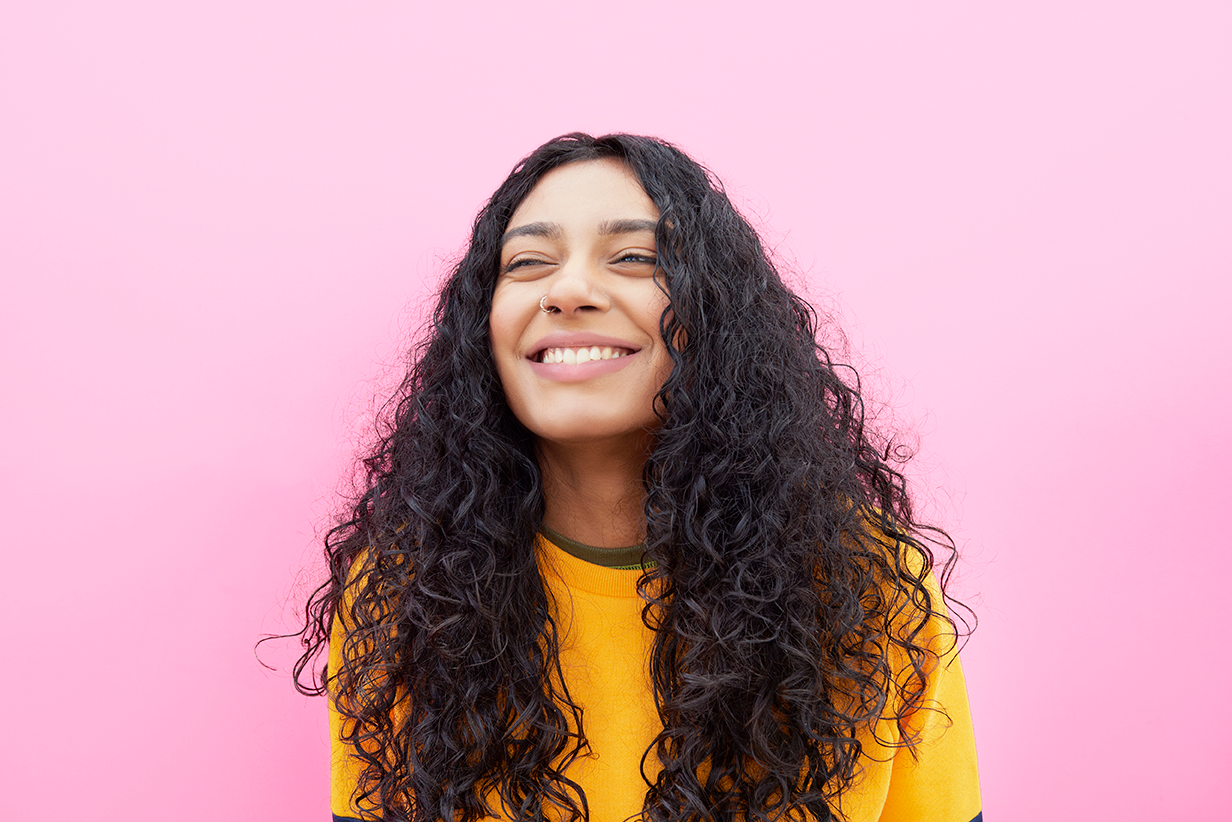 Light Brown Curly Girl Hair