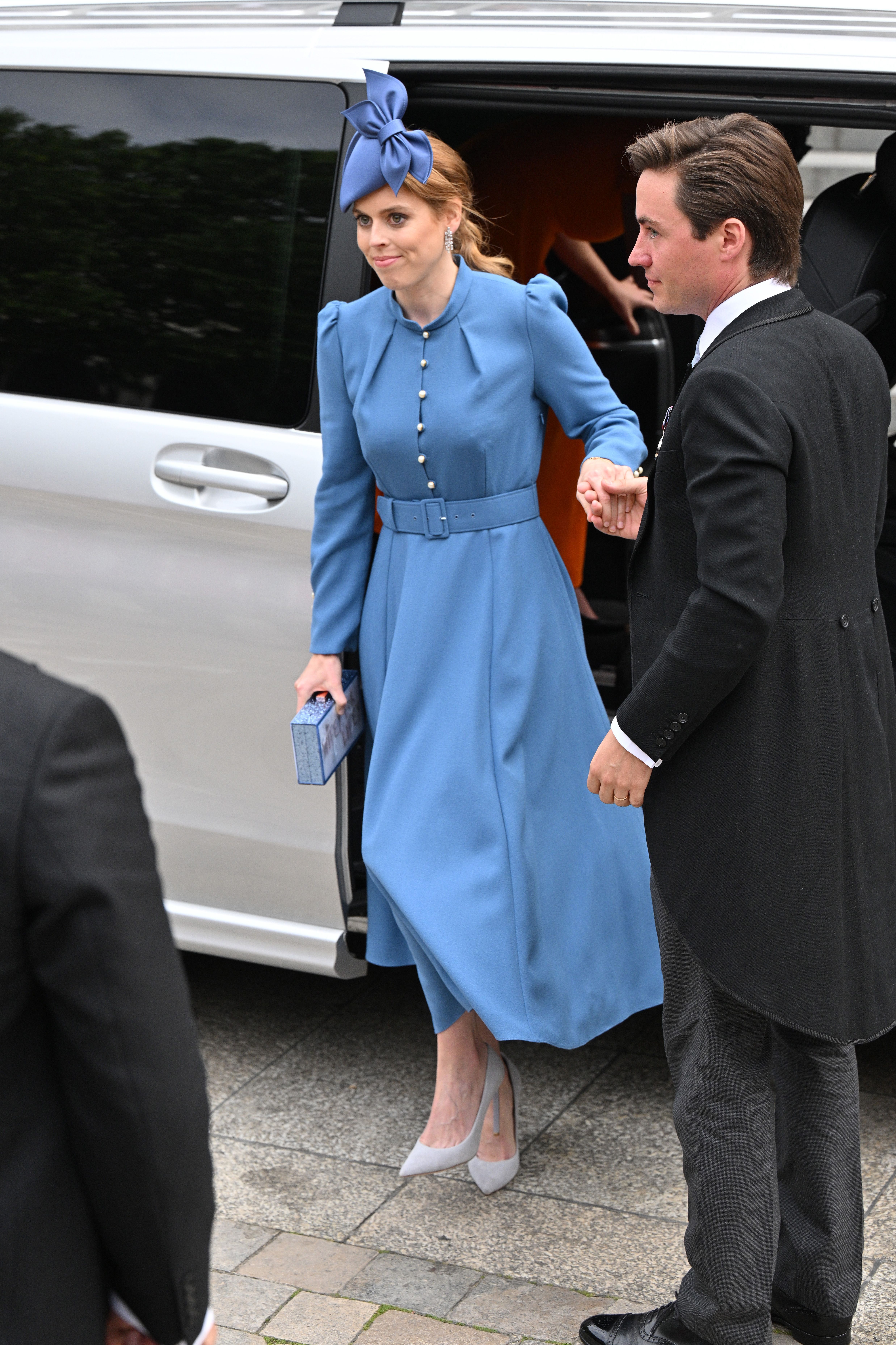 Princess Beatrice Wears Understated Blue Dress for Platinum