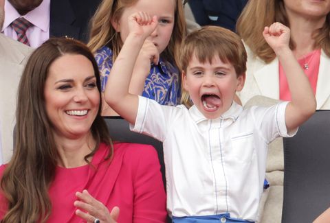 prince louis and kate middleton at platinum jubilee pageant