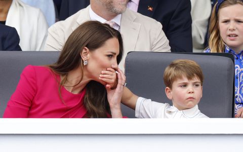 prince louis and kate middleton at platinum jubilee pageant