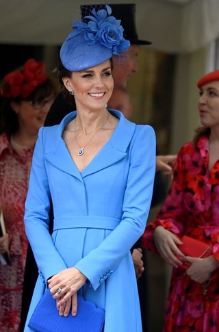 windsor, england   june 13 catherine, duchess of cambridge attends the order of the garter service at st georges chapel on june 13, 2022 in windsor, england photo by toby melville   wpa poolgetty images