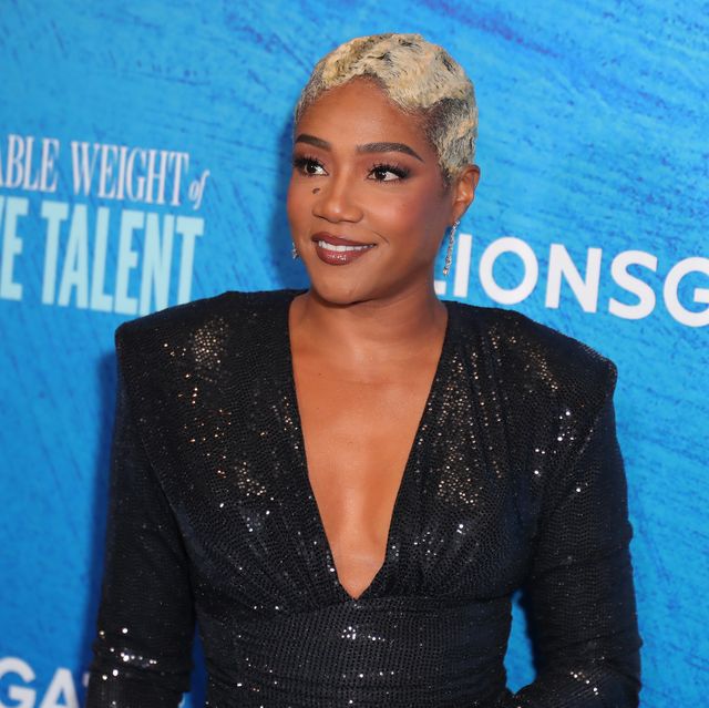 los angeles, california   april 18 tiffany haddish attends the los angeles special screening of the unbearable weight of massive talent at dga theater complex on april 18, 2022 in los angeles, california photo by leon bennettgetty images