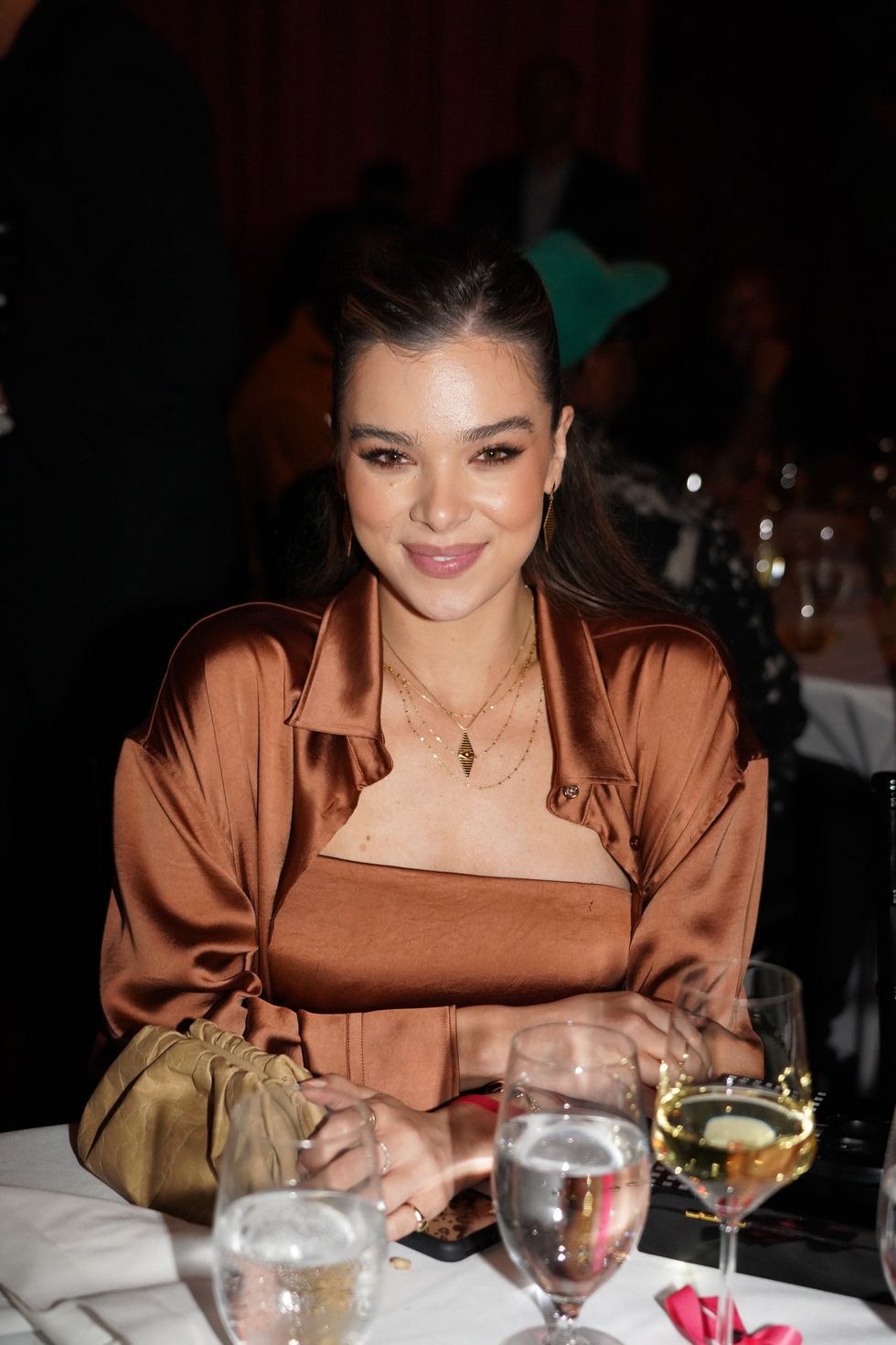 miami beach, florida   may 08 hailee steinfeld attends day 4 of american express presents carbone beach at carbone on may 08, 2022 in miami beach, florida photo by romain mauricegetty images for carbone beach