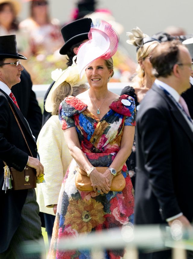 ascot, england   june 16 sophie, countess of wessex attends the third day of royal ascot at ascot racecourse on june 16, 2022 in ascot, england photo by mark cuthbertuk press via getty images