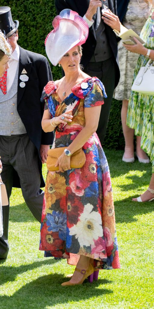ascot, england   june 16 sophie, countess of wessex attends the third day of royal ascot at ascot racecourse on june 16, 2022 in ascot, england photo by mark cuthbertuk press via getty images