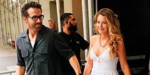 new york, new york   june 11 ryan reynolds and blake lively depart the beacon hotel on june 11, 2022 in new york city photo by gothamgc images