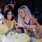 miami, florida   march 19 kim kardashian and khloe kardashian at the skims swim miami pop up dinner at swan on saturday, march 19, 2022 in miami, florida photo by j leegetty images for aba