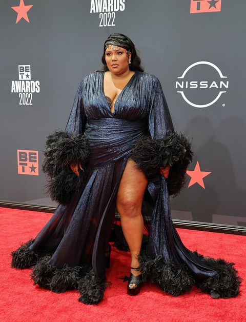 los angeles, california   june 26 lizzo attends the 2022 bet awards at microsoft theater on june 26, 2022 in los angeles, california photo by momodu mansaraywireimage