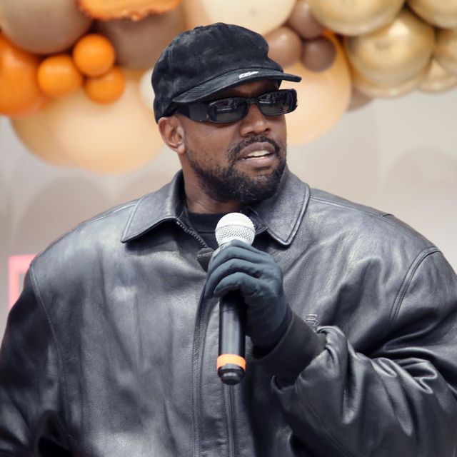 los angeles, california   november 24 kanye west attends the los angeles missions annual thanksgiving event at the los angeles mission on november 24, 2021 in los angeles, california photo by david livingstongetty images