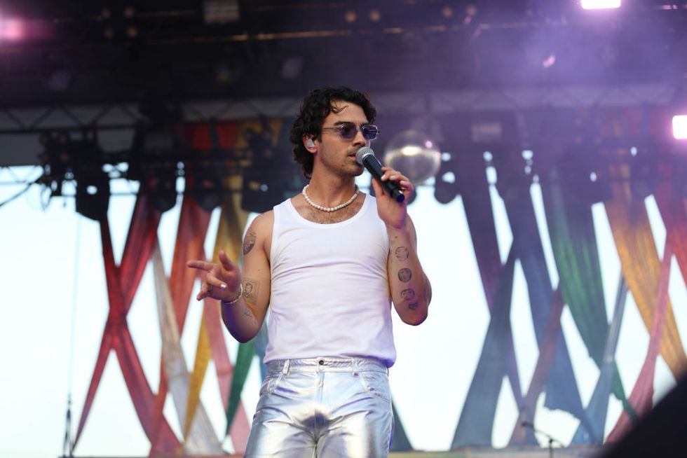 washington, dc   june 12 joe jonas of dnce performs at the capital pride concert and festival on pennsylvania avenue during pride week on june 12, 2022 in washington, dc photo by brian stukesgetty images