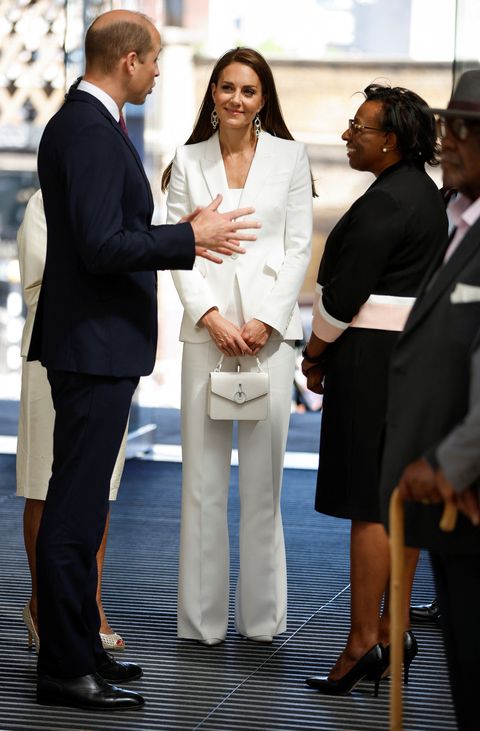 london, england   june 22 prince william, duke of cambridge and catherine, duchess of cambridge attend the unveiling of the national windrush monument at waterloo station on june 22, 2022 in london, england photo by john sibley   wpa poolgetty images