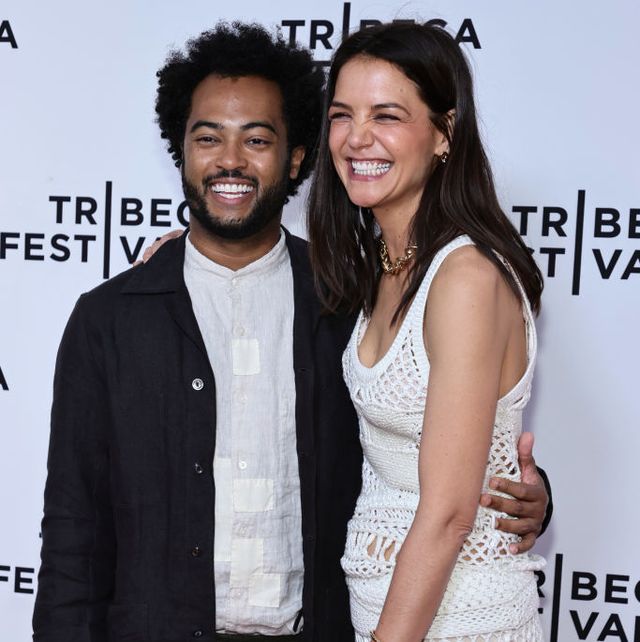 new york, new york   june 14 bobby wooten iii and katie holmes attend alone together premiere during the 2022 tribeca festivalat sva theater on june 14, 2022 in new york city photo by theo wargogetty images for tribeca festival