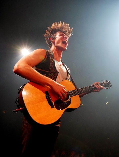 portland, oregon   june 27 shawn mendes performs onstage during the opening night of shawn mendes wonder the world tour at moda center on june 27, 2022 in portland, oregon photo by kevin mazurgetty images  for shawn mendes