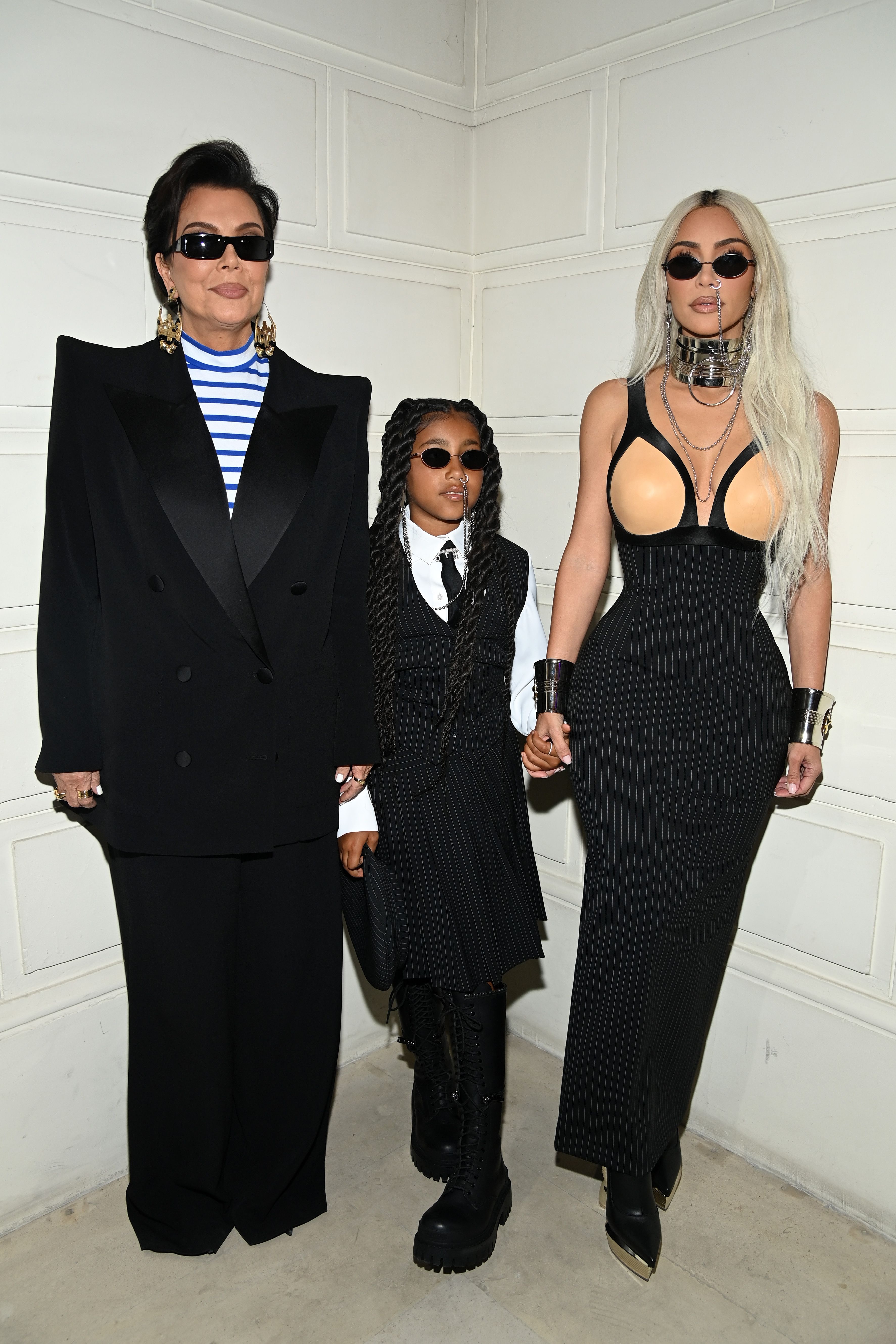 Kris Jenner & North West Coordinate Looks in Balenciaga Front Row
