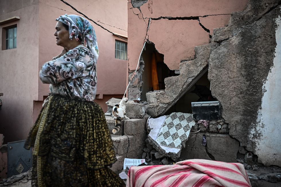 damage in high atlas mountain village of moulay brahim after september 8 earthquake