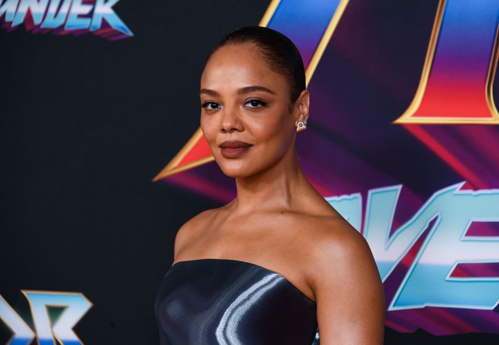 los angeles, california   june 23 tessa thompson attends the marvel studios thor love and thunder los angeles premiere at el capitan theatre on june 23, 2022 in los angeles, california photo by jon kopaloffgetty images