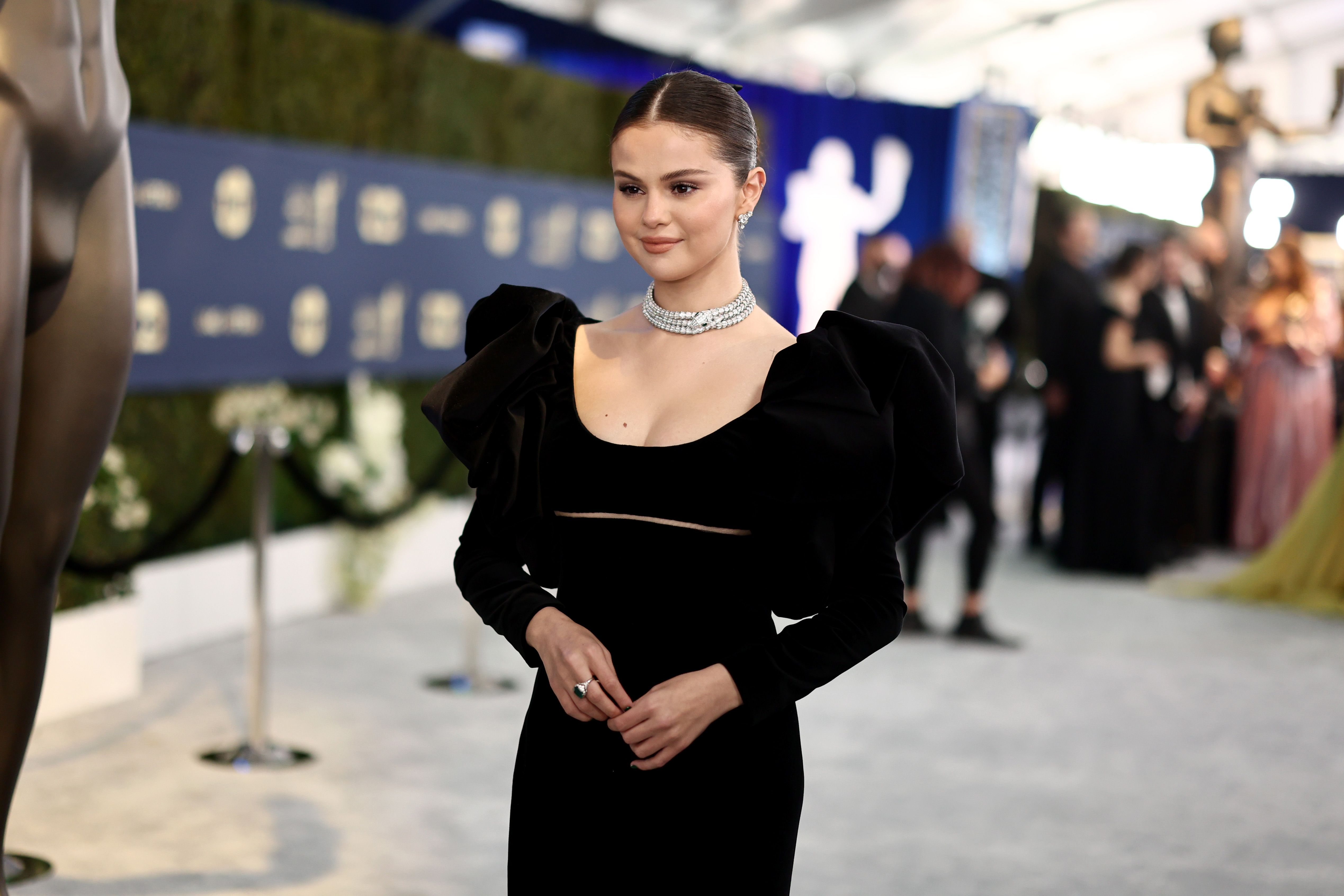 Selena Gomez Wore a Bridal-Worthy Mini Dress on Her Birthday