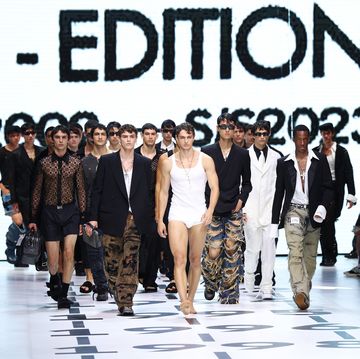 milan, italy   june 18 models walk the runway at the dolce  gabbana fashion show during the milan fashion week ss 2023 on june 18, 2022 in milan, italy photo by daniele venturellidaniele venturelli  wireimage