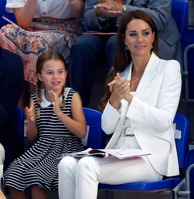kate middleton princess charlotte commonwealth games photos