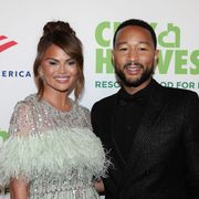 chrissy teigen john legend announce pregnancy new york, new york   april 26 chrissy teigen and john legend attend the 2022 city harvest red supper club fundraising gala at cipriani 42nd street on april 26, 2022 in new york city photo by hippolyte petitfilmmagic