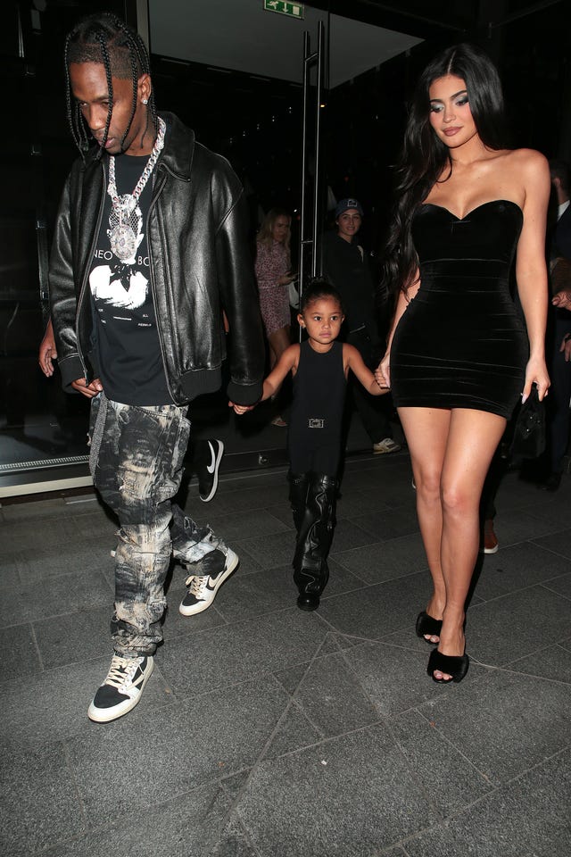 Kylie Jenner & Stormi Match on Family Date Night with Travis Scott