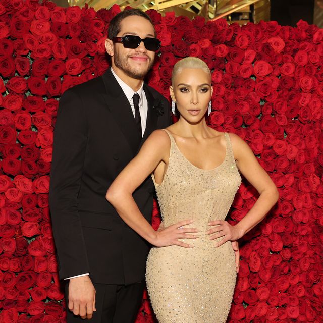 new york, new york   may 02 exclusive coverage l r pete davidson and kim kardashian attend the 2022 met gala celebrating in america an anthology of fashion at the metropolitan museum of art on may 02, 2022 in new york city photo by cindy ordmg22getty images for the met museumvogue