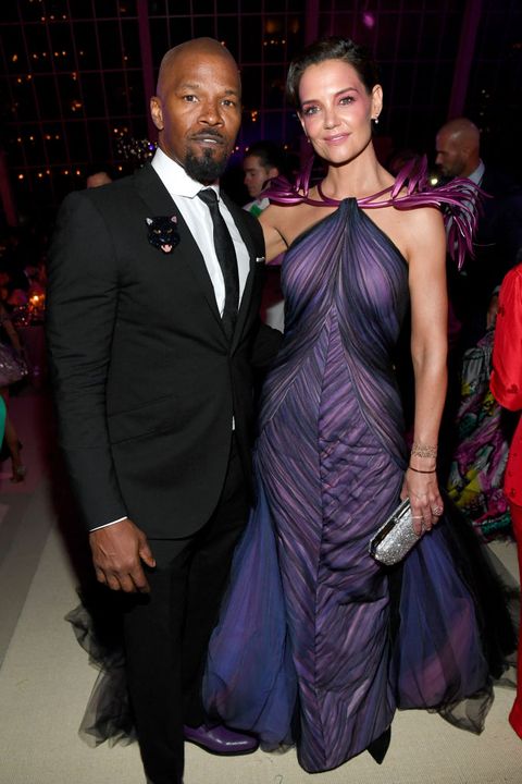new york, new york   may 06  exclusive coverage, special rates apply jamie foxx and katie holmes attend the 2019 met gala celebrating camp notes on fashion at metropolitan museum of art on may 06, 2019 in new york city photo by kevin mazurmg19getty images for the met museumvogue