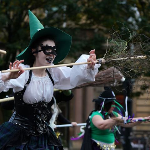 woman dressed as witches