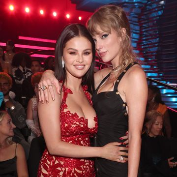 selena gomez and taylor swift at the 2023 mtv video music awards held at prudential center on september 12, 2023 in newark, new jersey photo by christopher polkvariety via getty images