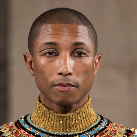 new york, new york   december 04 pharrell williams walks the runway at chanel metiers dart 20182019 fashion show at the metropolitan museum of art on december 04, 2018 in new york city photo by victor virgilegamma rapho via getty images